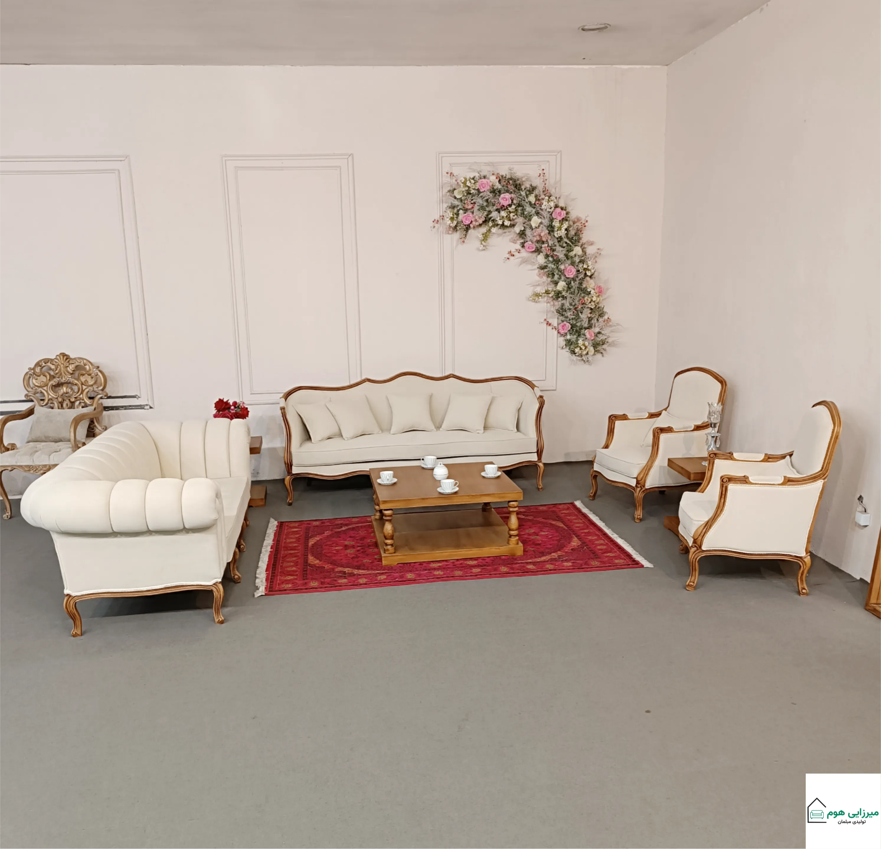 french wooden sofa 1