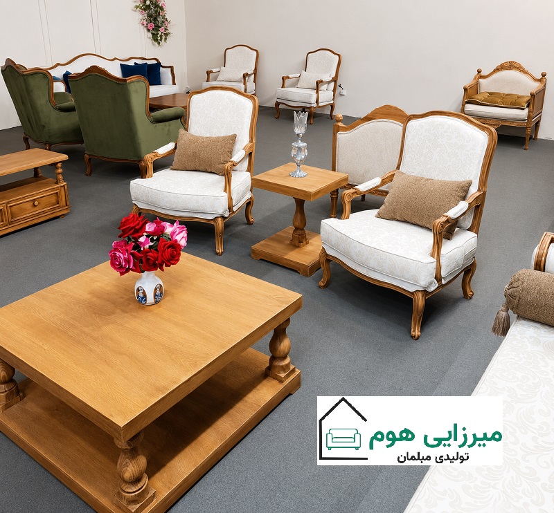 رنگ روشن مبل کلاسیک