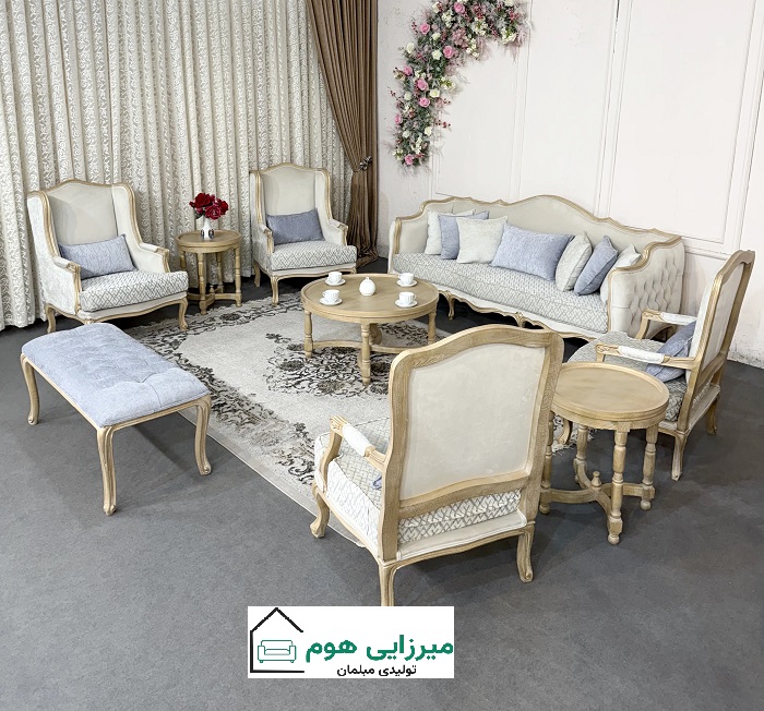 ابعاد مبل کویین فرانسوی ابعاد مبل کویین فرانسوی