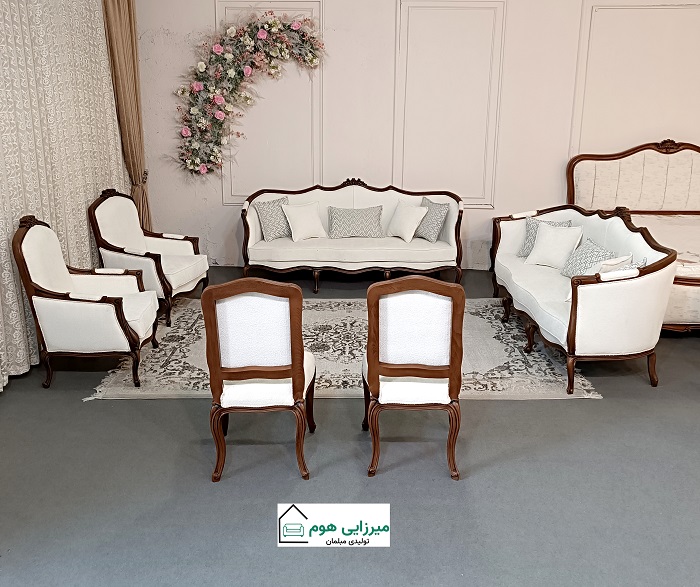 انواع چیدمان مبل کلاسیک 9 نفره انواع چیدمان مبل کلاسیک 9 نفره
