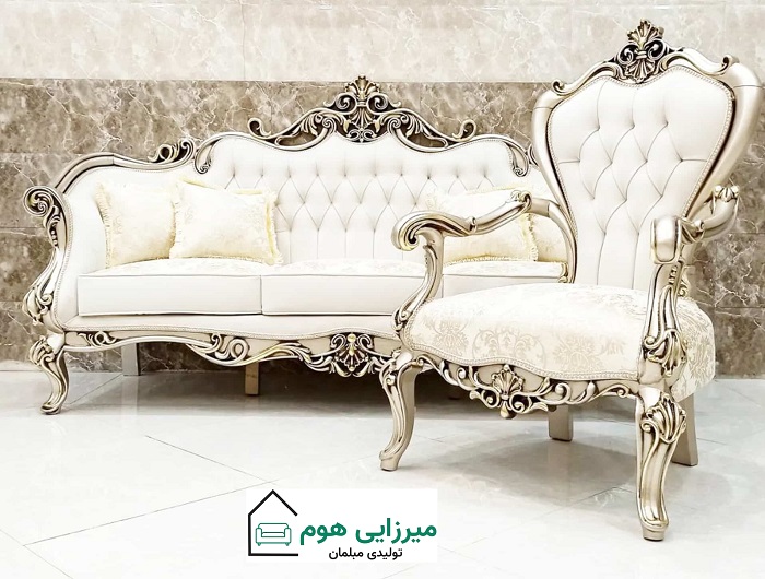 رنگ چوب بژ مبل کلاسیک رنگ چوب بژ مبل کلاسیک